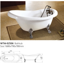 Wtm-02506 Acrylic Clawfoot Bathtub Classical Bathtubs